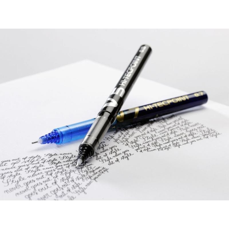 Pilot Roller Pilot V7 cu cerneală lichidă, negru, vârf fin, scriere precisă și fluidă (BX-V7-B)