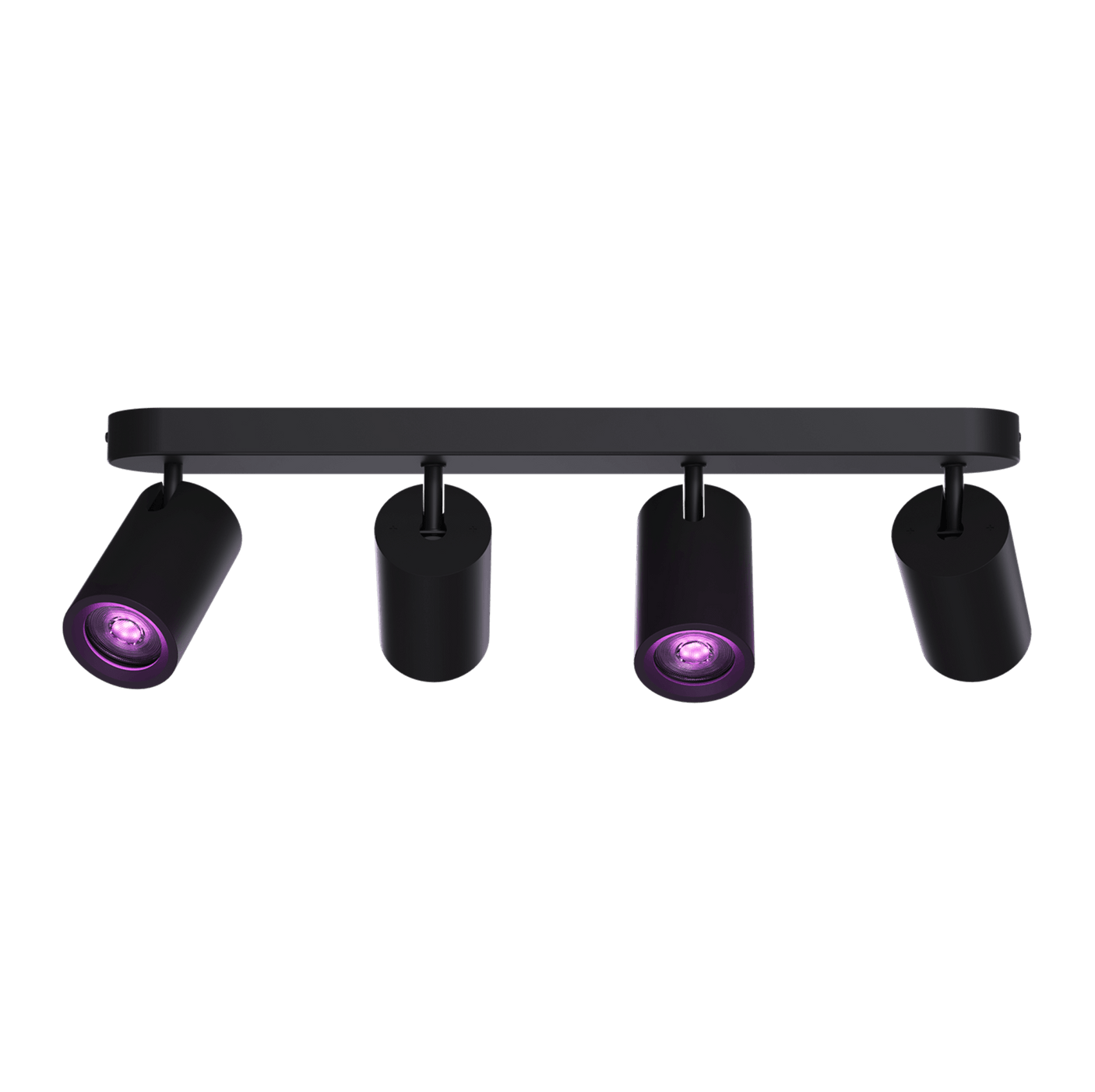 Calex Plafoniera LED Plafoniera LED Smart Calex 5301001800 | 4 Becuri GU10, 345 Lumeni, Alexa, Negru