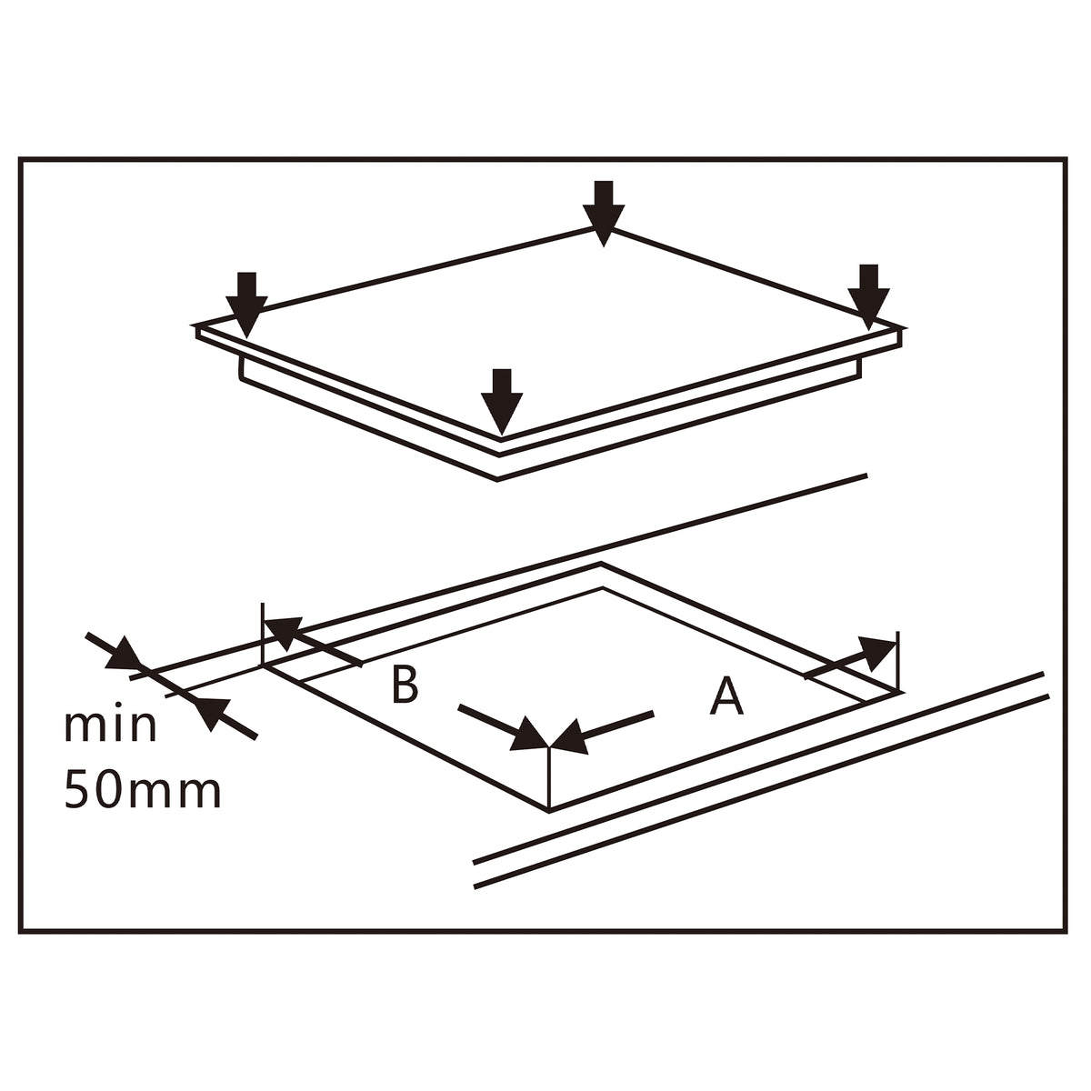 Plita Vitroceramica Samus PSVE-43BG2 | 4 zone, incorporabila, 45x51x6.3cm
