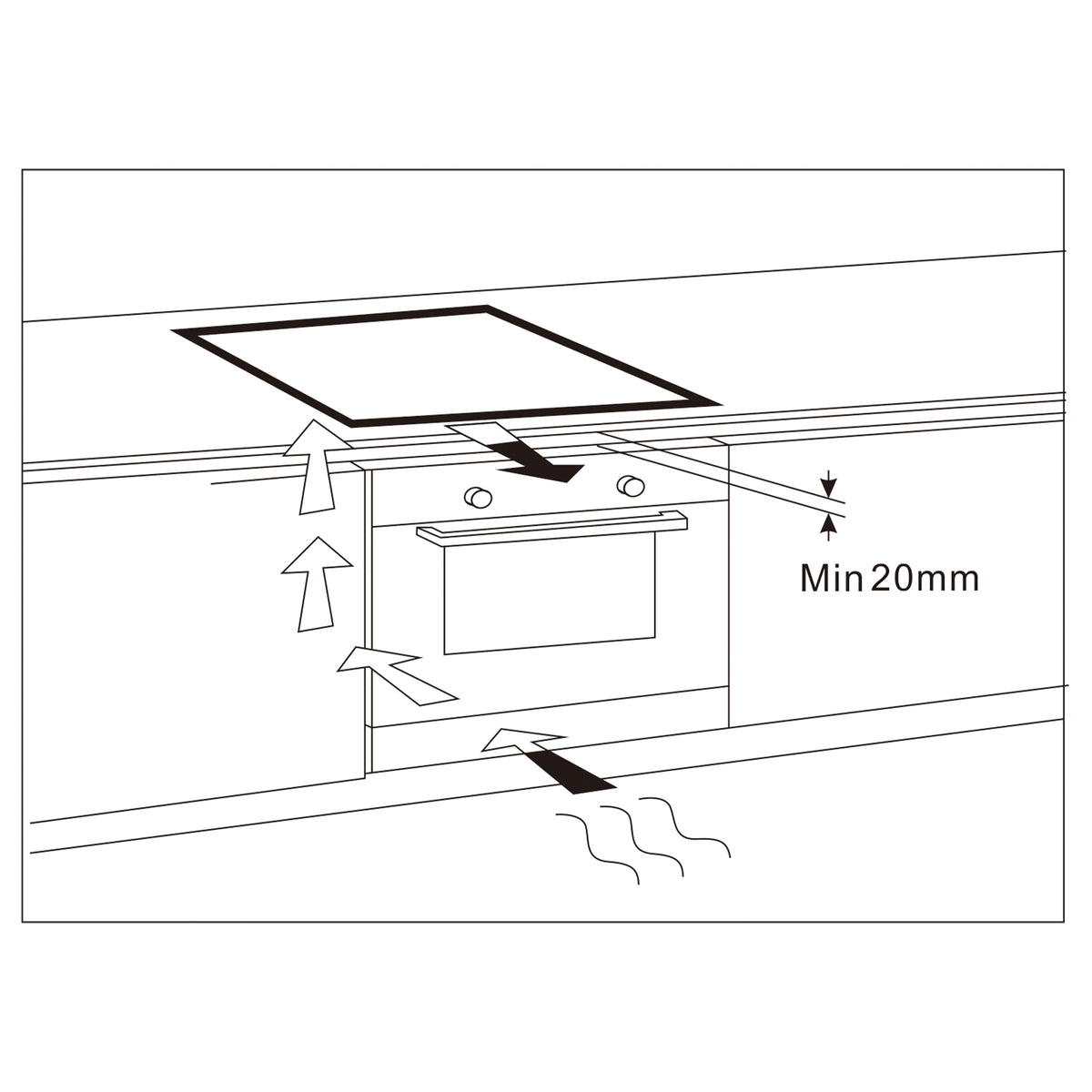 Plită Electrică Samus PSVE-43BG1 | 4700W, 45cm, Touch, 44x51x6cm