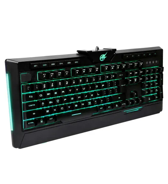 PORT DESIGNS Port Designs Felmechanikus billentyuzet Arokh K-2 116 billentyu 6 multimedias billentyu programozhato vilagitas Anti-Ghosting USB fekete