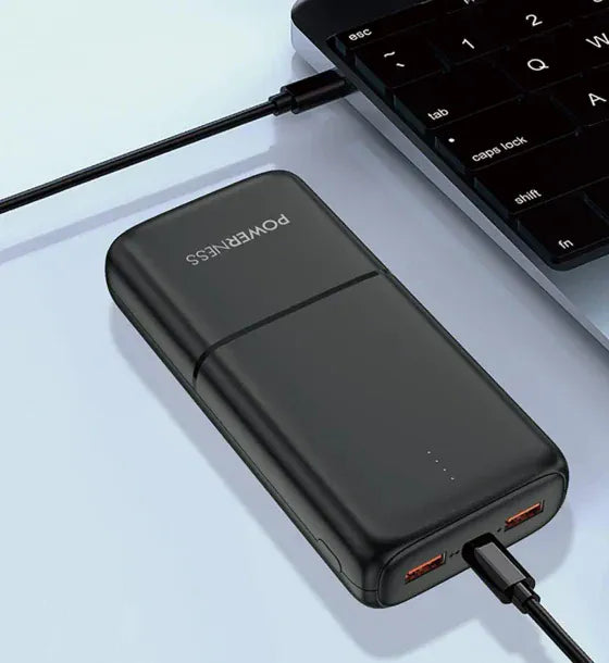 Powerness Acumulator Extern Powerness U72 20000 mAh PD 225 W Incarcare rapida Negru