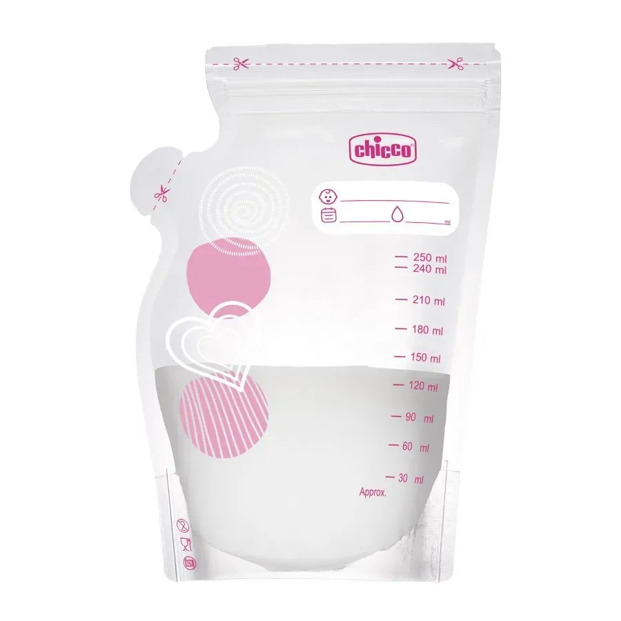 Chicco Alimentație bebe Pungi Stocare Lapte Matern Chicco 0225730-7 | 30buc, 0luni+