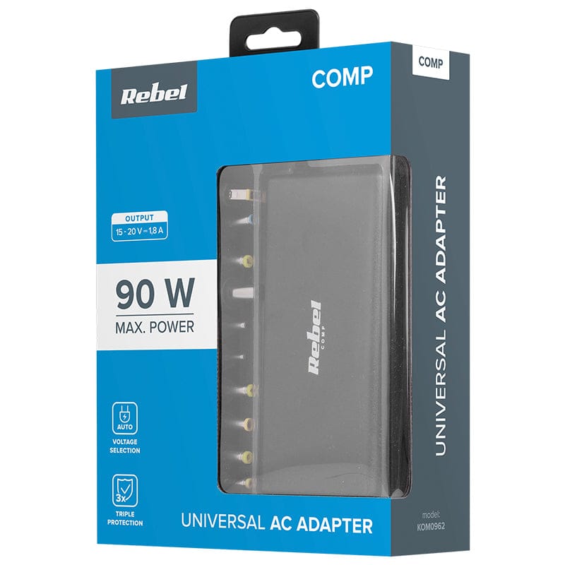 Rebel Incarcator auto Laptop Rebel KOM0962 | 90W