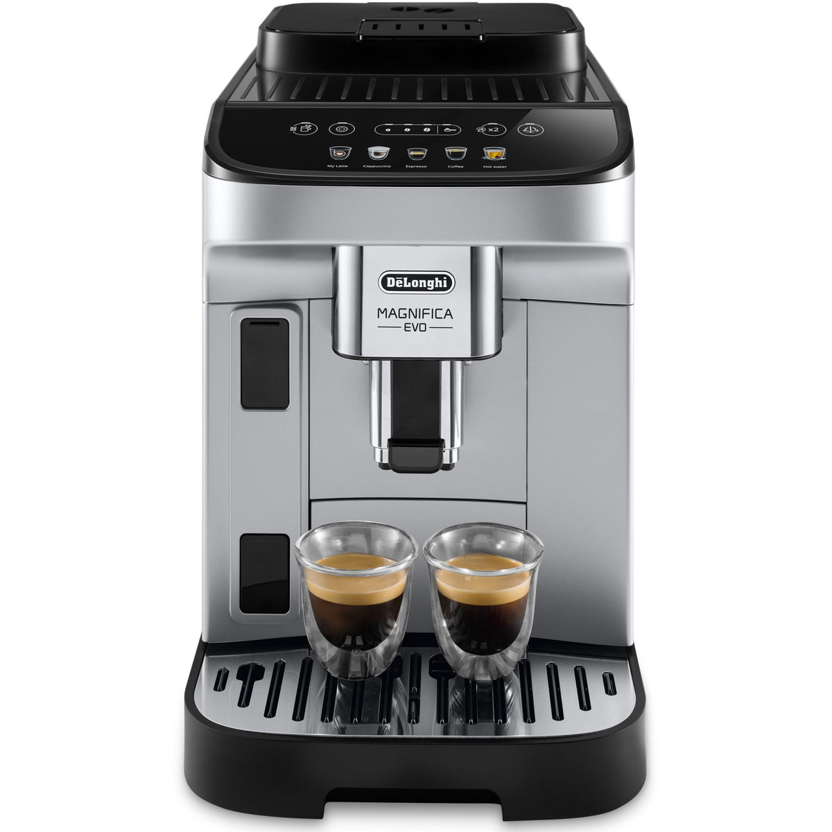 Espressor Automat De'Longhi Magnifica Evo ECAM290.61.SB | LatteCrema, Carafa Lapte, 15 Bar, 1450W, Negru/Argintiu