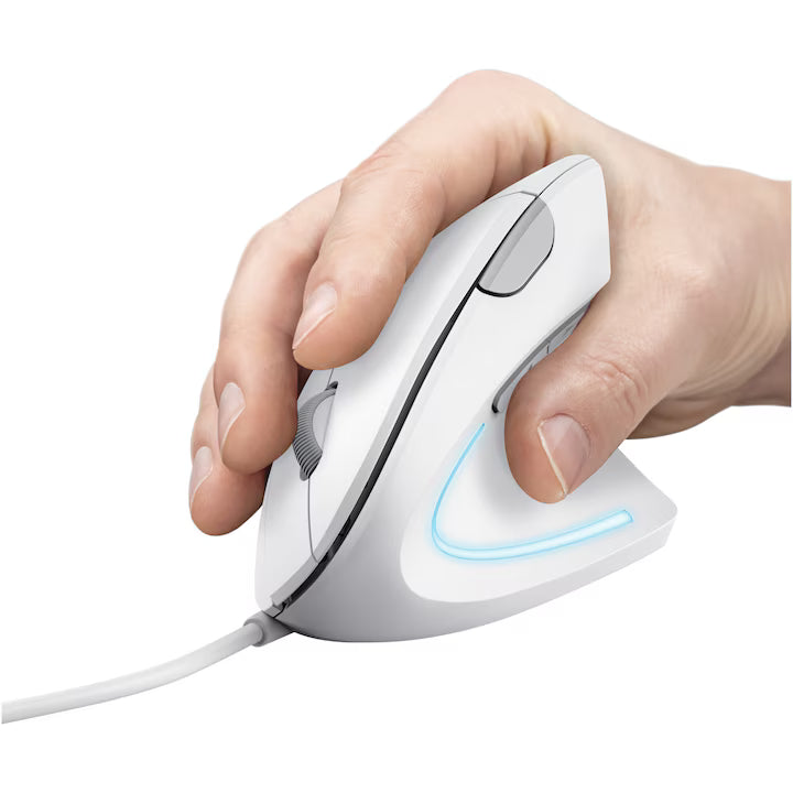 TRUST VERTO WIRELESS ERGO MOUSE WHT