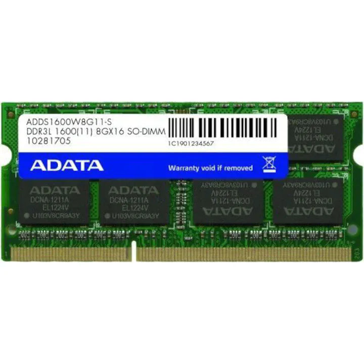 Adata Memorie RAM Memorie RAM ADATA ADDS1600W8G11-S | 8GB, DDR3L, 1600MHz, SO-DIMM