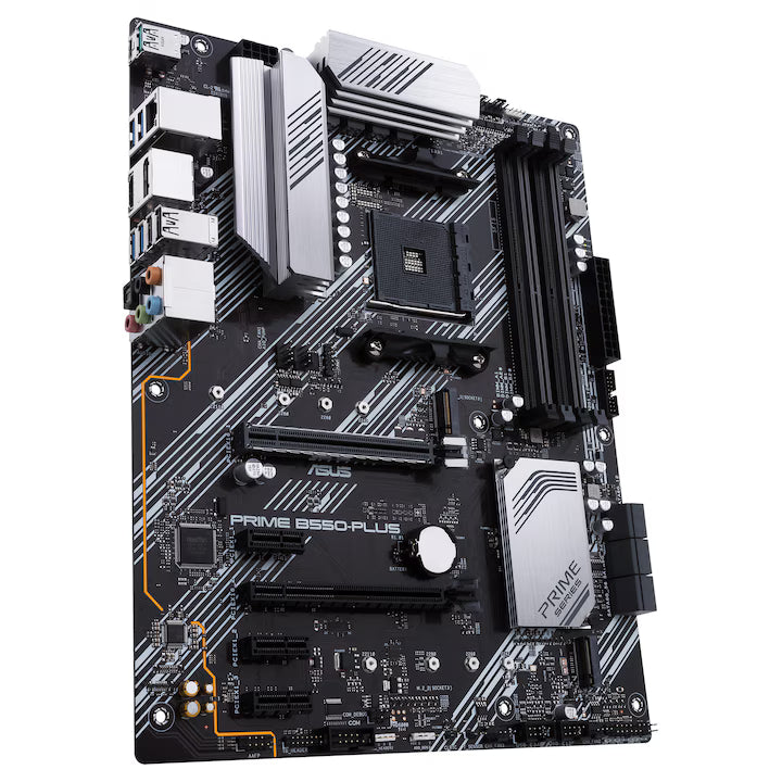 Placa de baza ASUS PRIME B550-PLUS,Ryzen AM4ATX motherboard with dual M.2, PCIe 4.0,SATA 6 Gbp