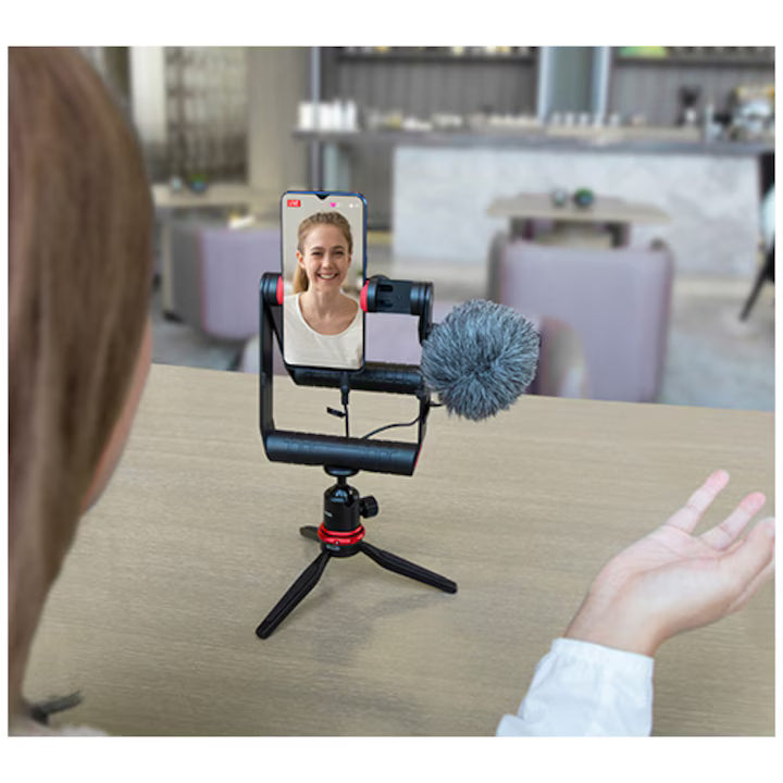 Boya BY-VG380 Vlogger Kit Cu Microfon BY-MM1, Mini Trepied + Holder, pentru Smartphone