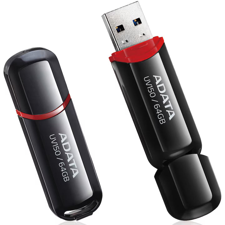 Adata Memorie USB Memorie USB Adata AUV150-64G-RBK | 64GB, Negru, 4G