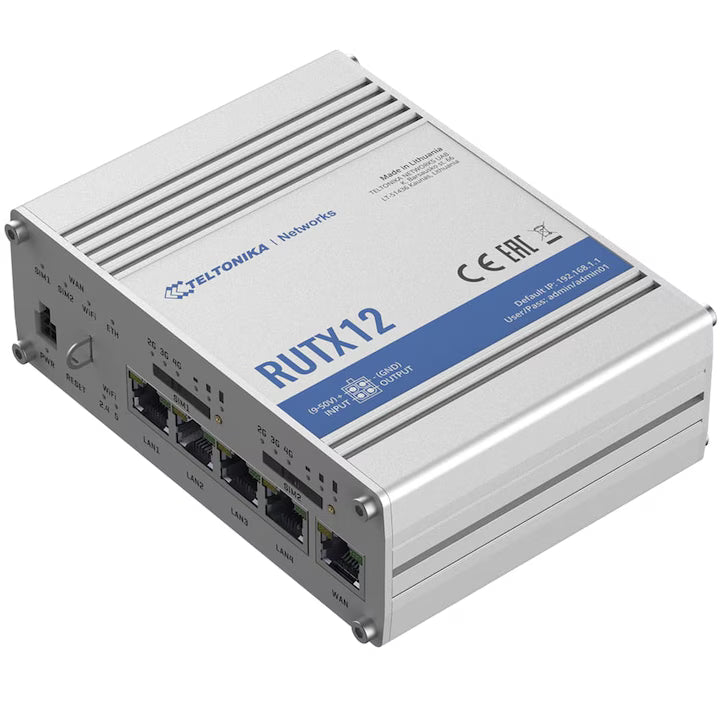 Teltonika Router Router Wireless TELTONIKA RUTX12 | 4G LTE, Cat 6
