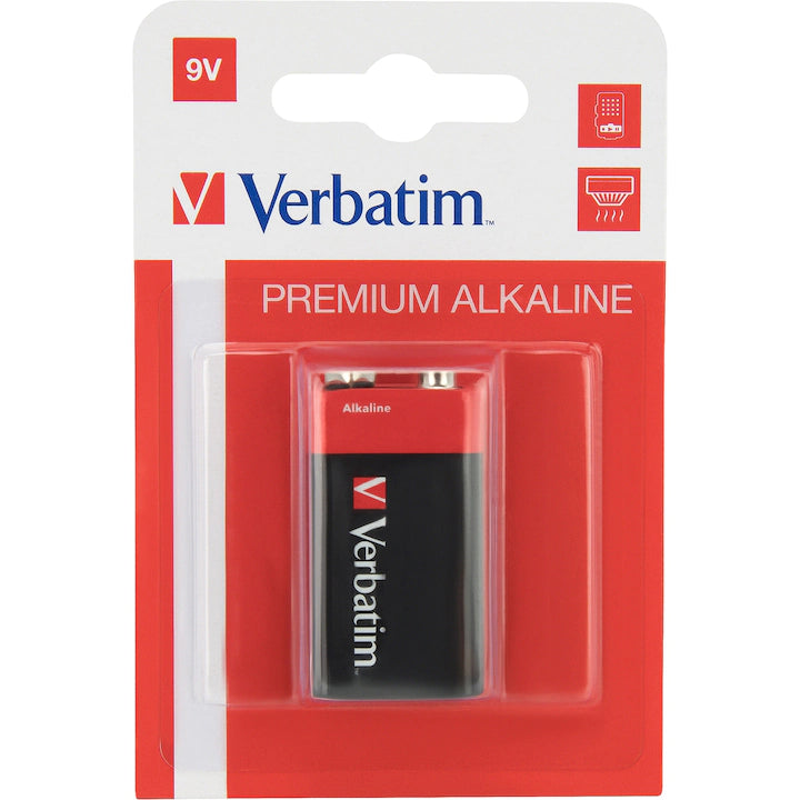 Baterie Verbatim, Alkaline, 9V, 1 buc, 49924
