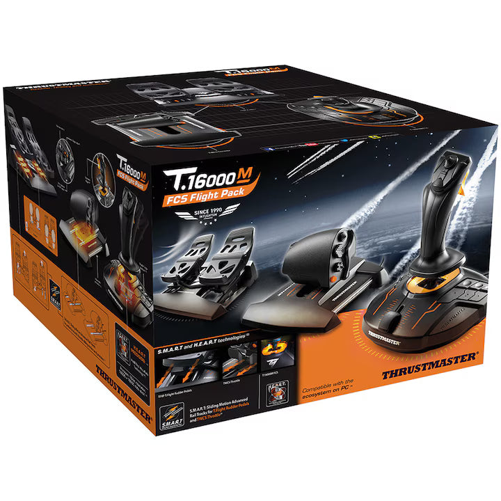 Throttle Gaming THRUSTMASTER 2960782 | T16000m Fcs Flight Pack Flight Stick Thrott...