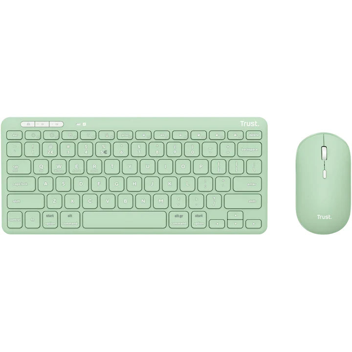 TRUST LYRA Wireless and rechargeable Keyboard & Mouse GREEN US