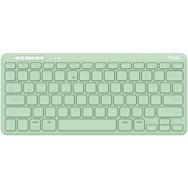 TRUST LYRA Compact Wireless and rechargeable Keyboard Green US