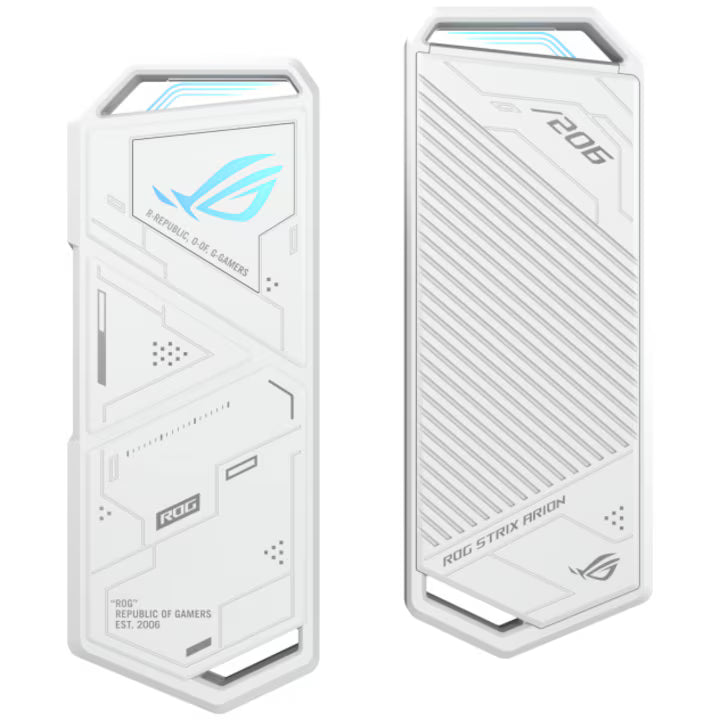 SSD Enclosure extern Asus ROG Strix Arion, USB3.2 Gen 2x1 Type-C (10 Gbps), Dual USB-C, Alb