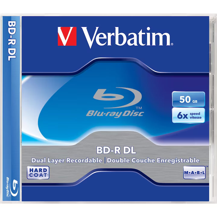 Verbatim BD-R DL 50GB 6X PRINTABLE JC 10pk