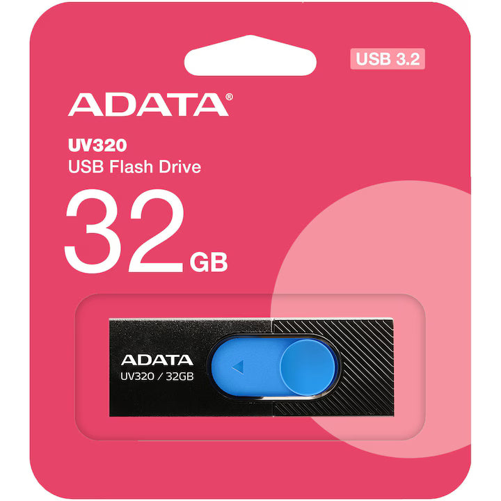 Adata Memorie USB Memorie USB Adata AUV320-32G-RBKBL | 32GB, 5Gbps, Negru, 5G