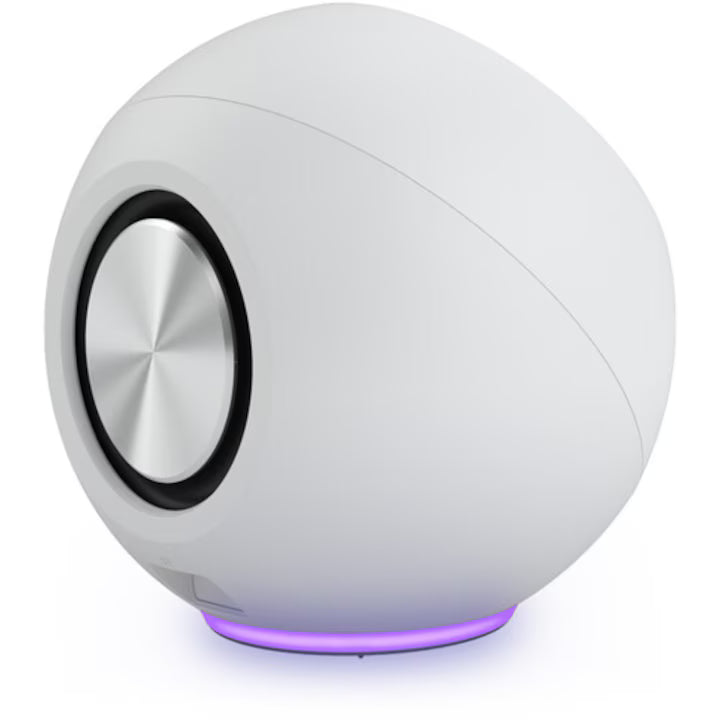 CREATIVE PEBBLE SE USB-C 2.0 Speakers w/Bluetooth 5.3, RGB Lighting, Aux, white