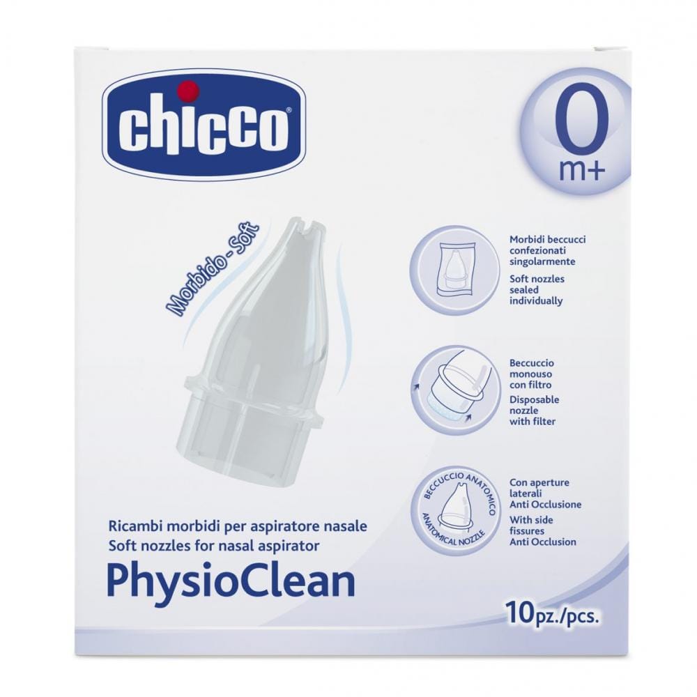 Chicco Îngrijire bebe Rezerva Chicco Physioclean 04982-7 | Aspirator Nazal, 10 Bucati