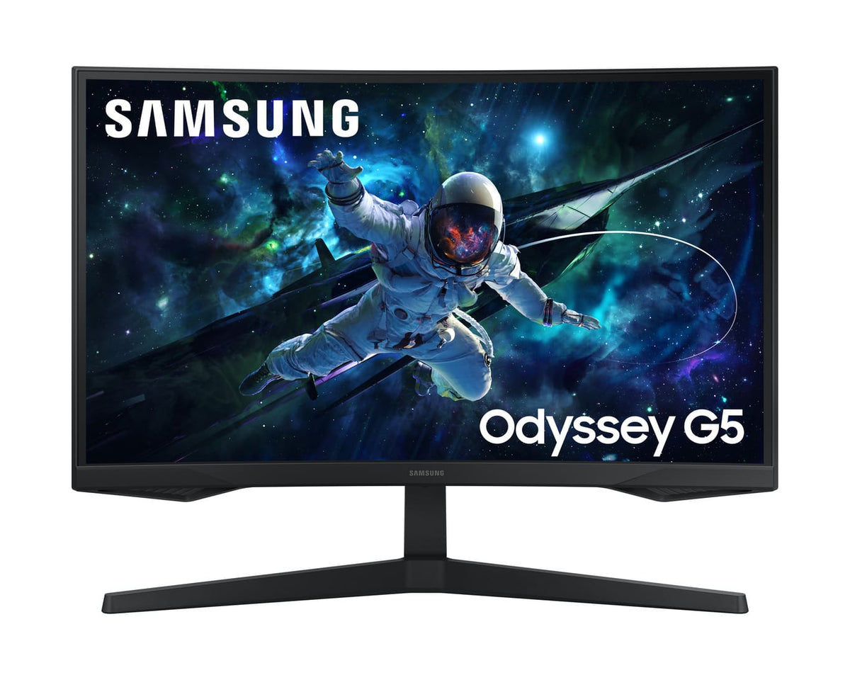 Samsung Monitor PC Monitor Gaming Curbat Samsung Odyssey G5 G55C 27” WQHD 1000R, 144Hz, FreeSync (LS27CG552EUXEN)