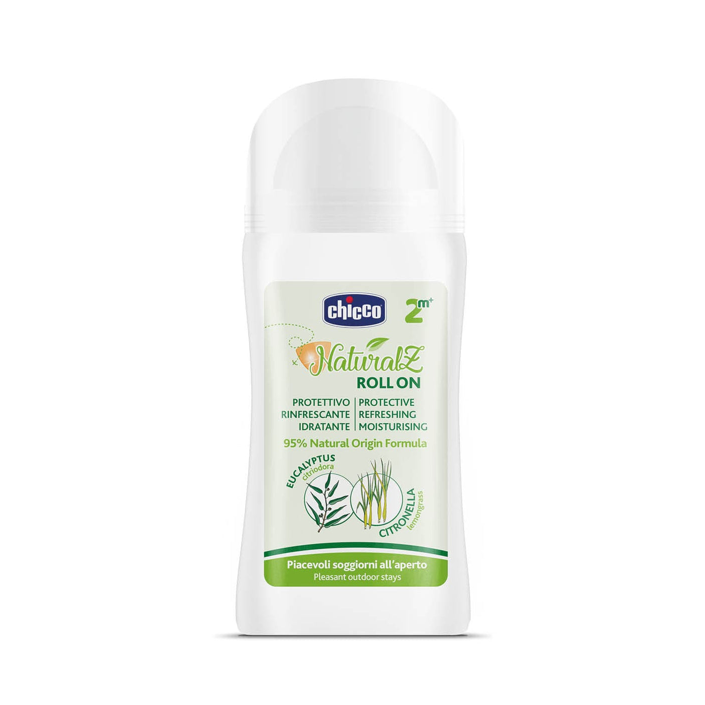 Chicco Puericultură Roll-on Protectie Chicco Naturalz 11597-9 | 60ml, 2 Luni+, Naturala