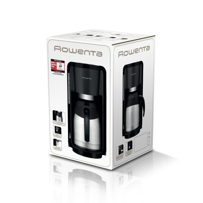 ROWENTA Cafetieră Rowenta Milano CT3818, argintiu/negru, design modern pentru utilizare zilnică