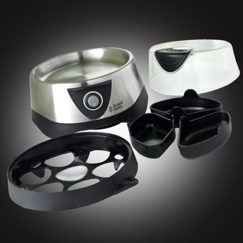 Russel Hobbs Fierbător de ouă Russell Hobbs Cook At Home Stylo 14048-56, oțel inoxidabil, compact, pentru ouă moi-medii-tari