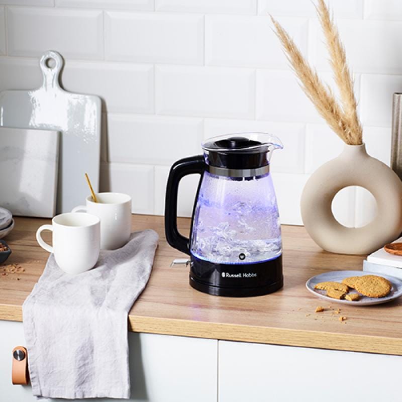 Russel Hobbs Fierbător electric Russell Hobbs Classic Glass 26080-70, 1,7 L, sticlă, negru