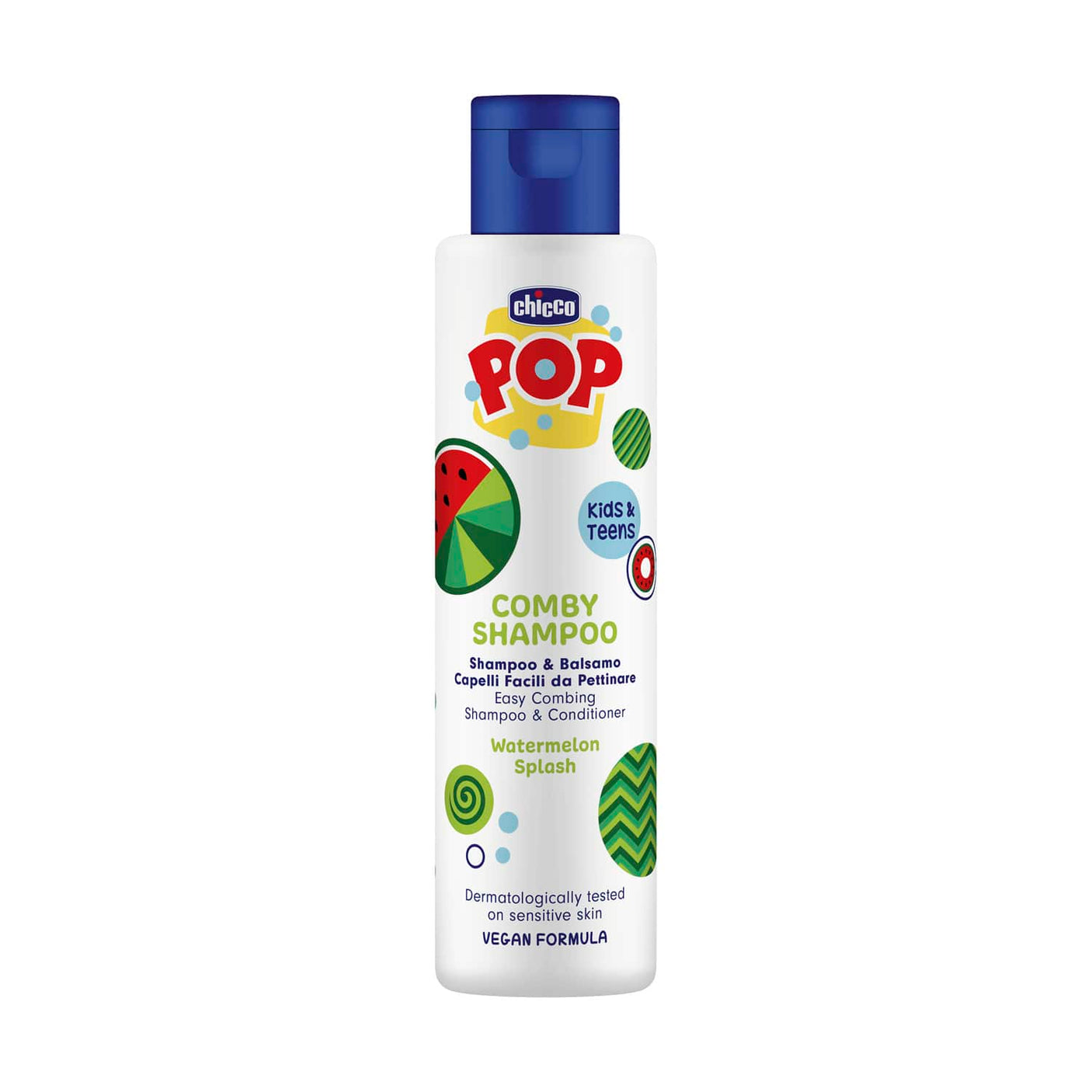 Chicco Îngrijire bebe Sampon si Balsam 2in1 Chicco 12373-9 | Pop, Pepene Rosu, Formula Vegana, 250ml