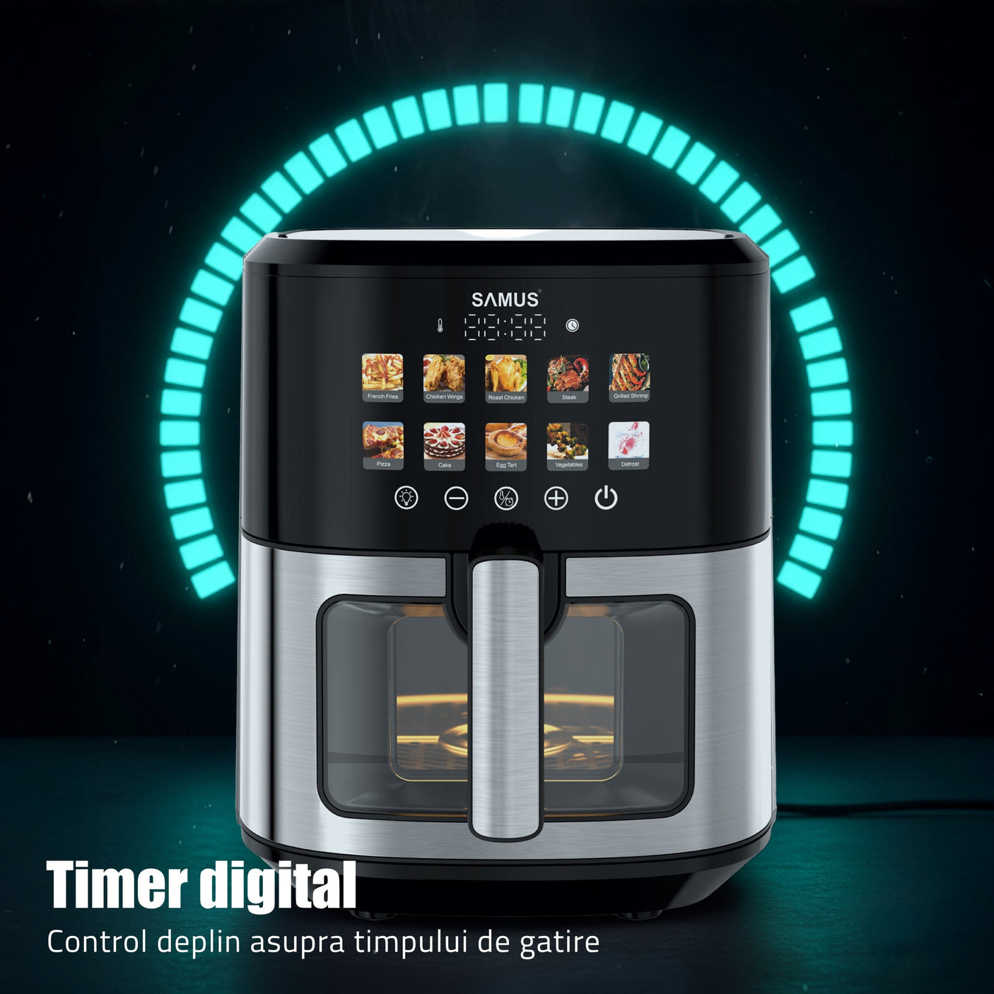 Samus Air Fryer Air Fryer Samus AF6.5H-S1701DW | 1700W, 6.5L, 10 programe, Digital