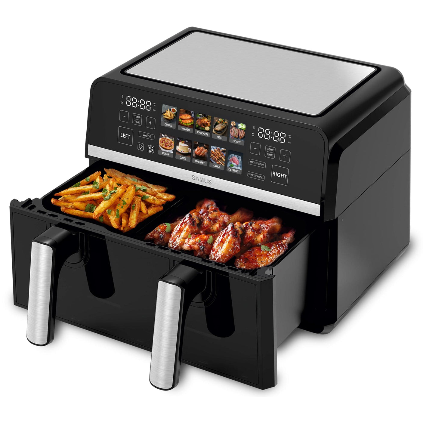 Samus Air Fryer Air Fryer Samus AF9BIG-S2500DW | 2500W, 9L, 10 programe, Gri, Digital