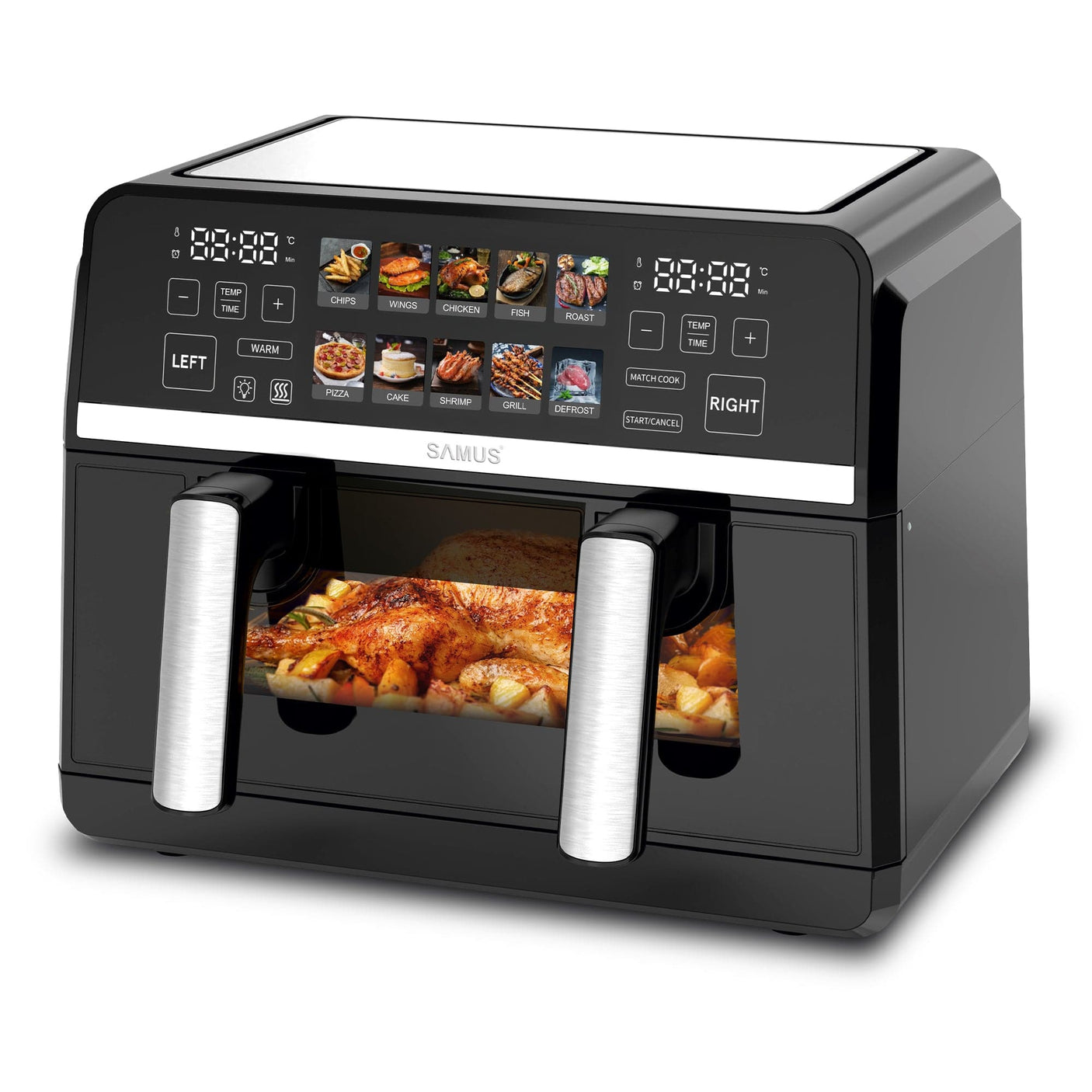 Samus Air Fryer Air Fryer Samus AF9BIG-S2500DW | 2500W, 9L, 10 programe, Gri, Digital