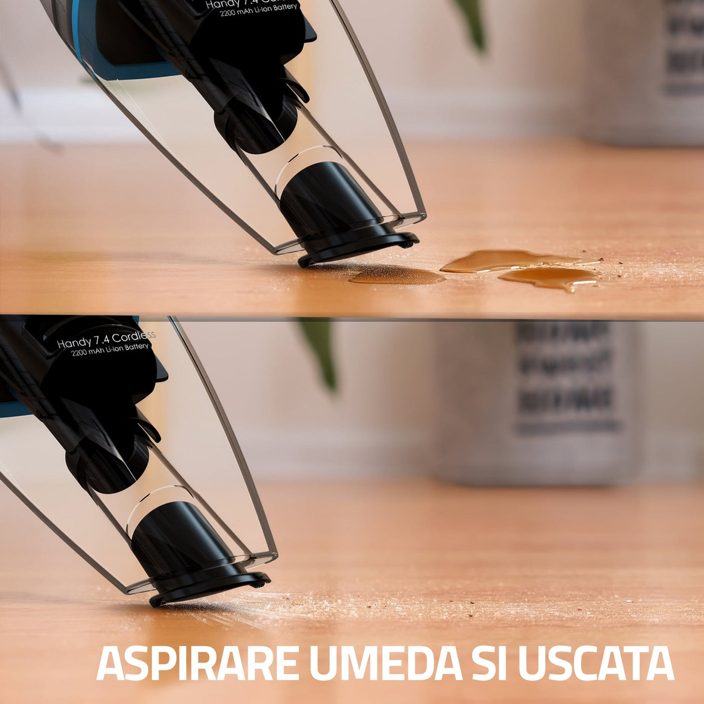 Samus Aspirator auto Aspirator Auto Samus Handy 7.4 Cordless | 50W, 500ml, HEPA, Negru