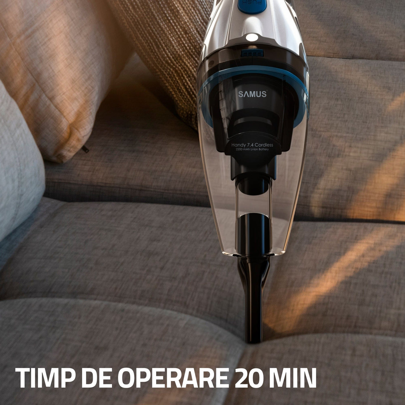 Samus Aspirator auto Aspirator Samus HANDY 7.4 CORDLESS | 50W, 500ml, HEPA