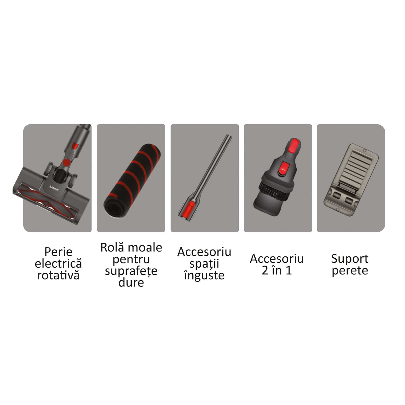 Samus Aspirator vertical Aspirator Samus STORM AIR FORCE | 250W, 650ml, Portabil