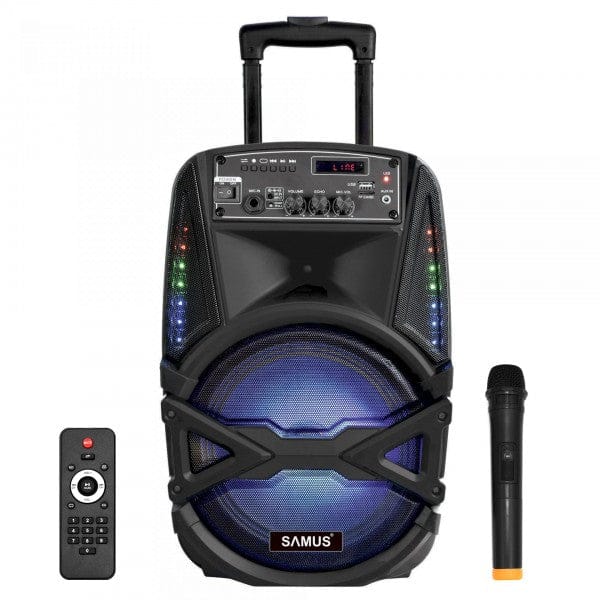 Samus Boxa portabila Boxa Portabila Samus KARAOKE 8 - 300w | 40W, Bluetooth, Microfon, Negru