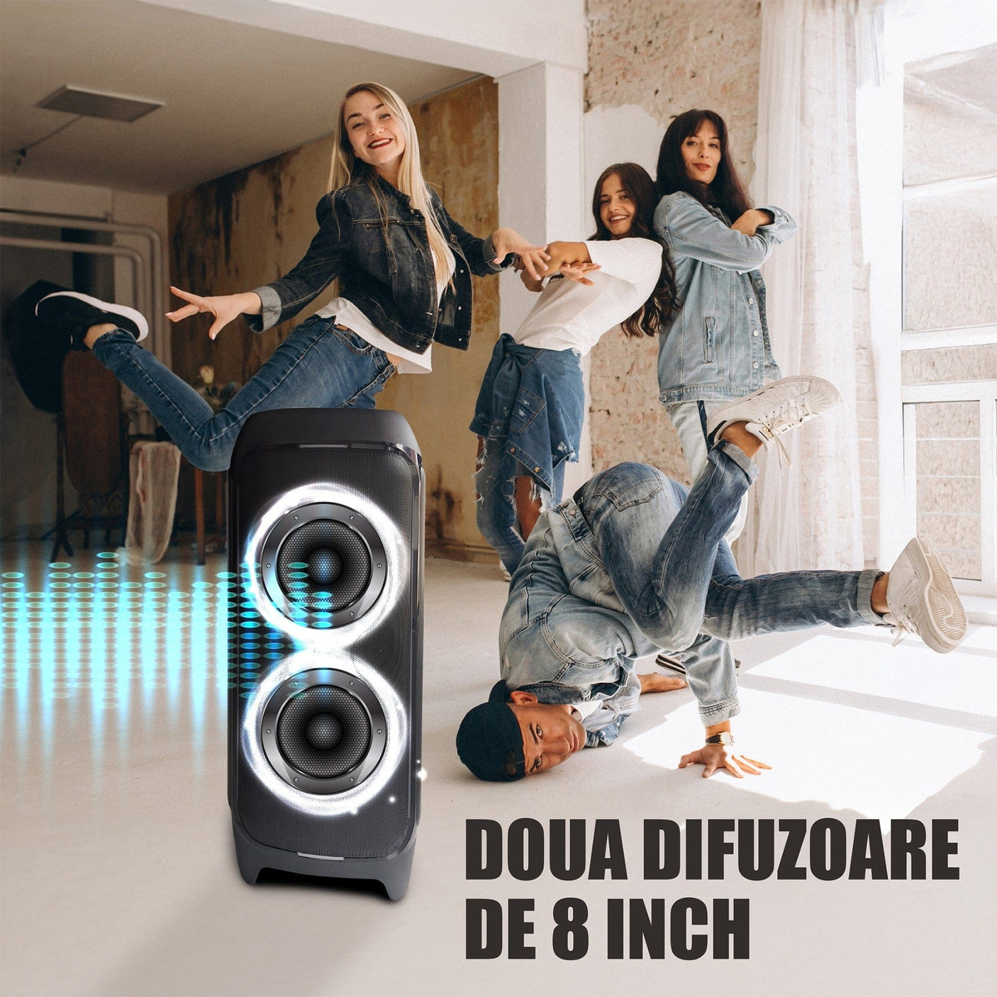 Samus Boxa portabila Boxa Portabila Samus PRIME SOUND 590 | 450W, Bluetooth, Microfon, Negru