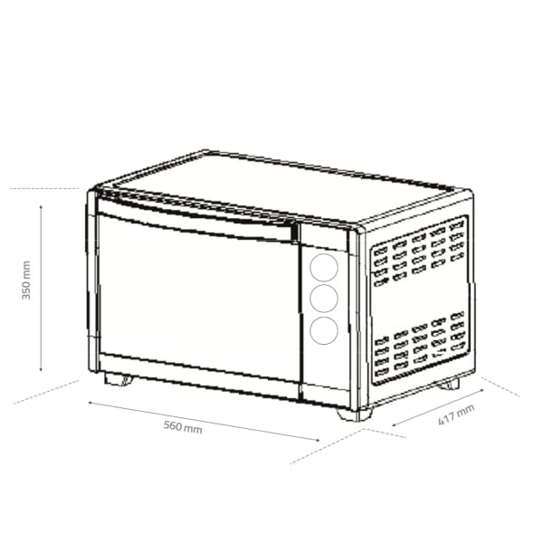 Samus Cuptor electric Cuptor Electric Samus CS-45RED | 2000W, 45L, Inox