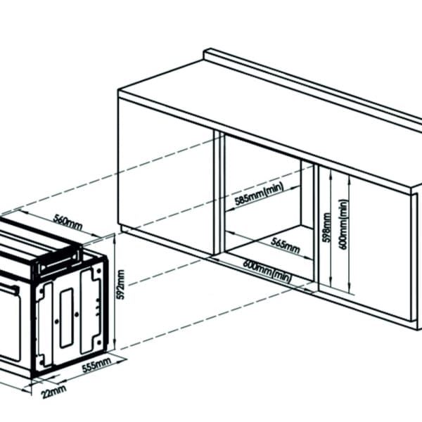 Samus Cuptor incorporabil Cuptor Incorporabil Samus SC625GDX5 | 2000W, 75L, Gri, Digital, 5G