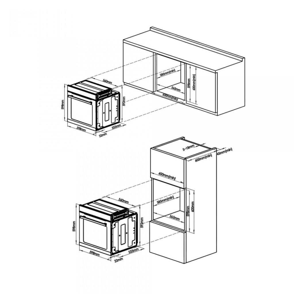 Samus Cuptor incorporabil Cuptor Incorporabil Samus SC628GX9 | 2800W, 75L, Gri