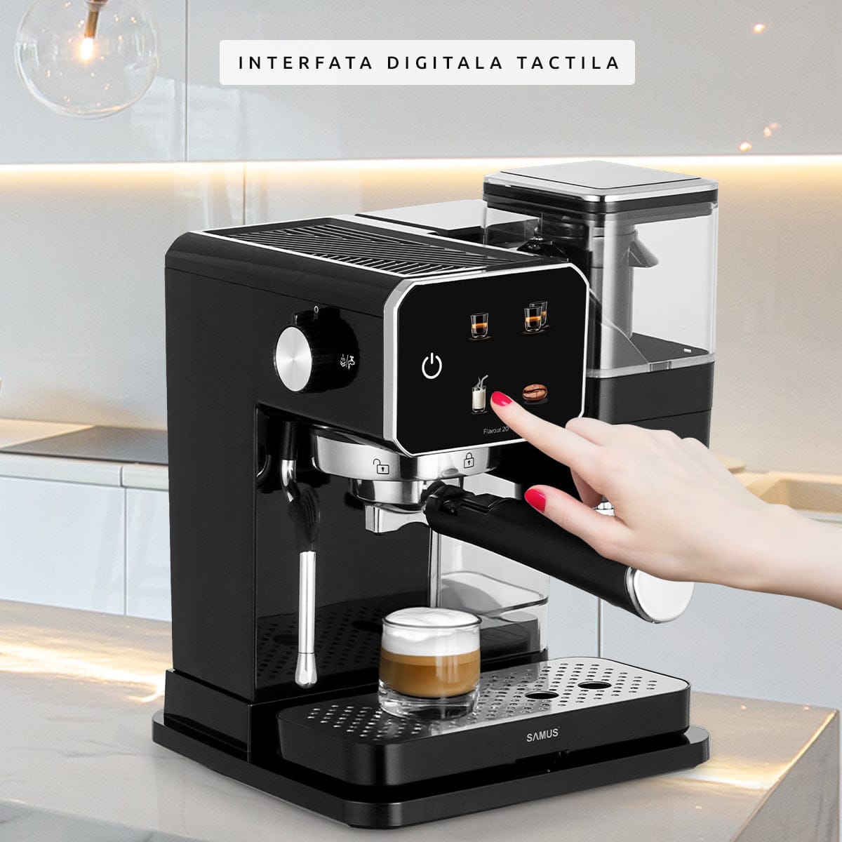 Samus Espressor automat Espressor Manual Samus | 0.9L, Negru