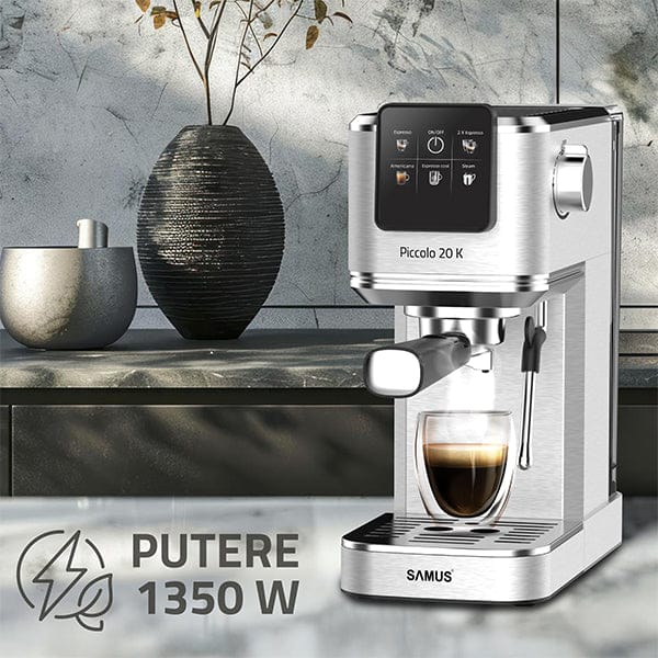 Samus Espressor automat Espressor Manual Samus | 1350W, 1.2L, Negru