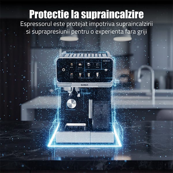 Samus Espressor automat Espressor Manual Samus | 1350W, 1.8L, Negru