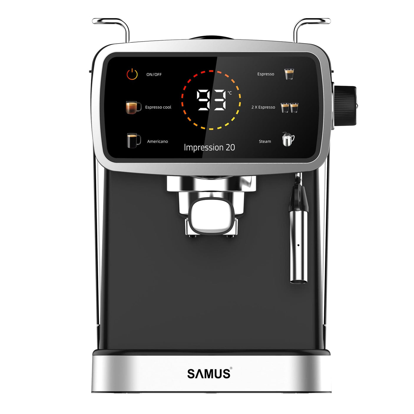 Samus Espressor automat Espressor Manual Samus Impression 20 | 1350W, 1.5L, 20 bari, Negru
