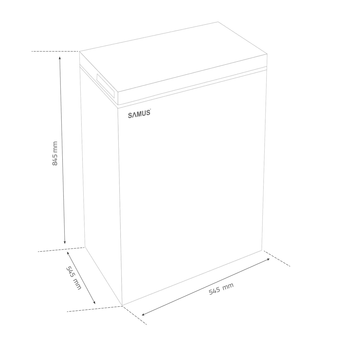 Samus Lada frigorifica Ladă Frigorifică Samus LS116E | 98L, Aluminiu