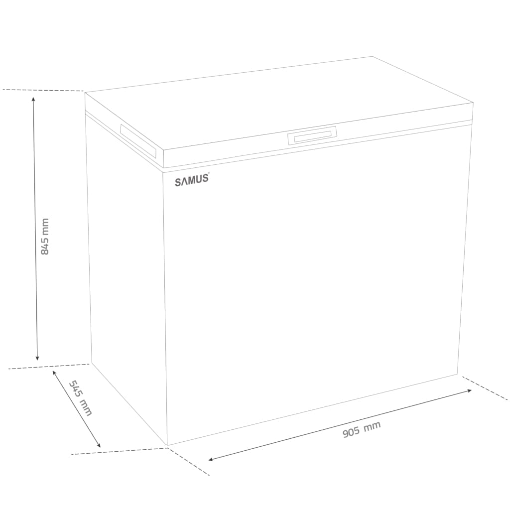 Samus Lada frigorifica Lada Frigorifica Samus LS226E | 220L, Alb, Clasa E
