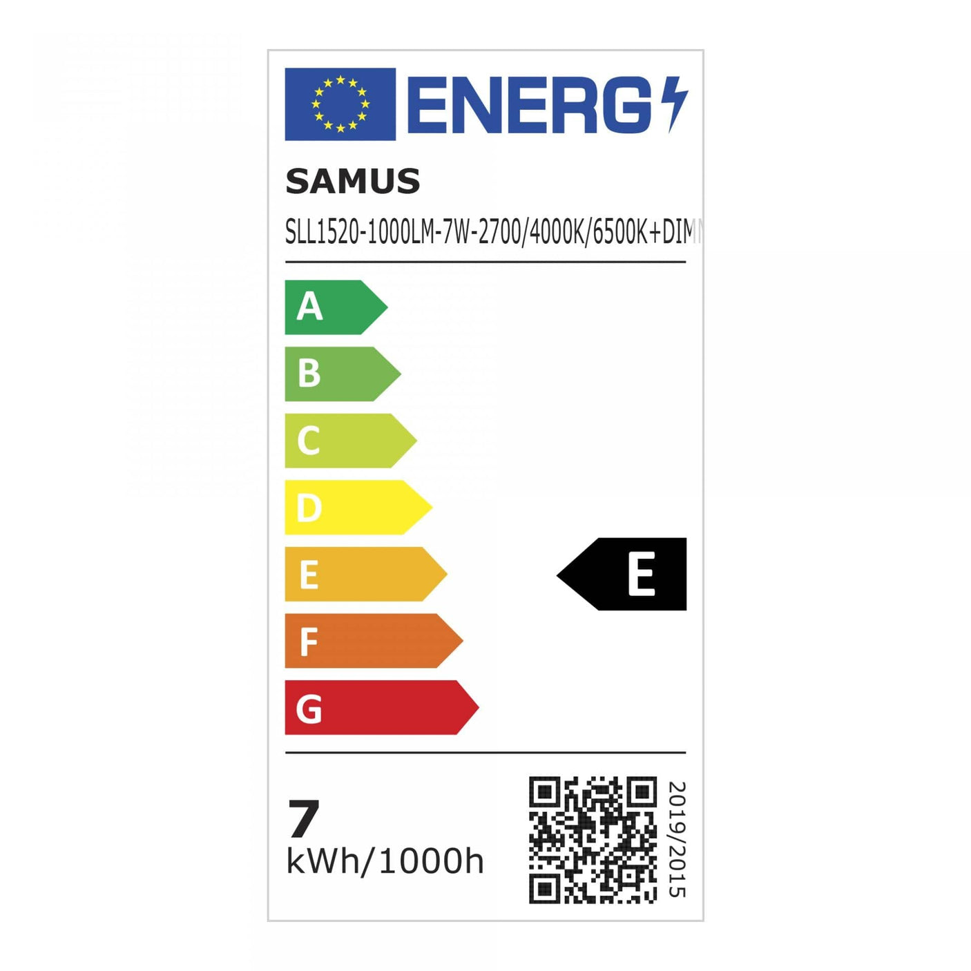 Samus Lampa LED Lampa LED Samus SLL1520-1000LM-7W-2700/4000/6500K+DIMMER | Roșu, LED