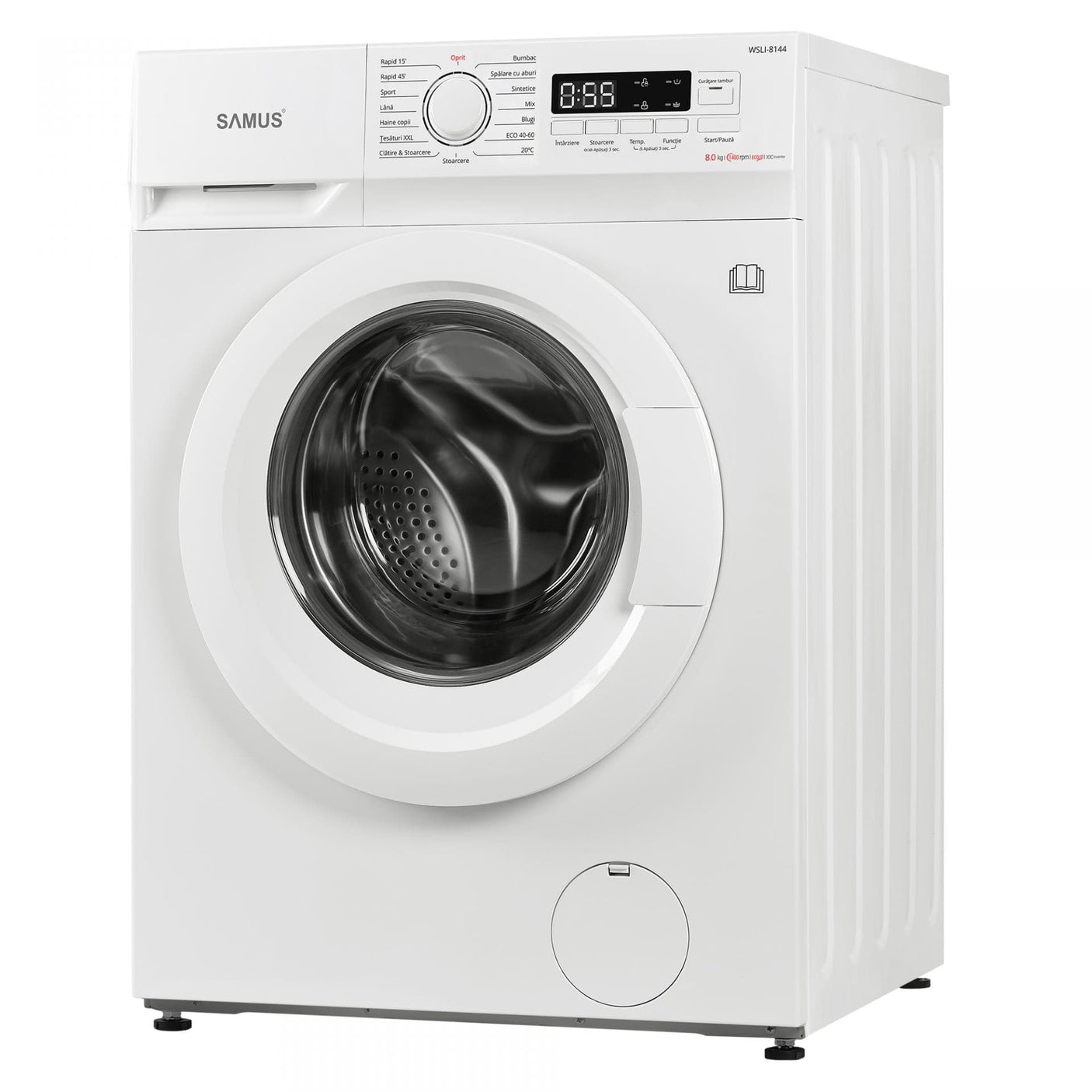 Samus Masina de spalat rufe Mașină de Spălat Rufe Slim Inverter Samus | 8kg, 1400 RPM, 15 programe