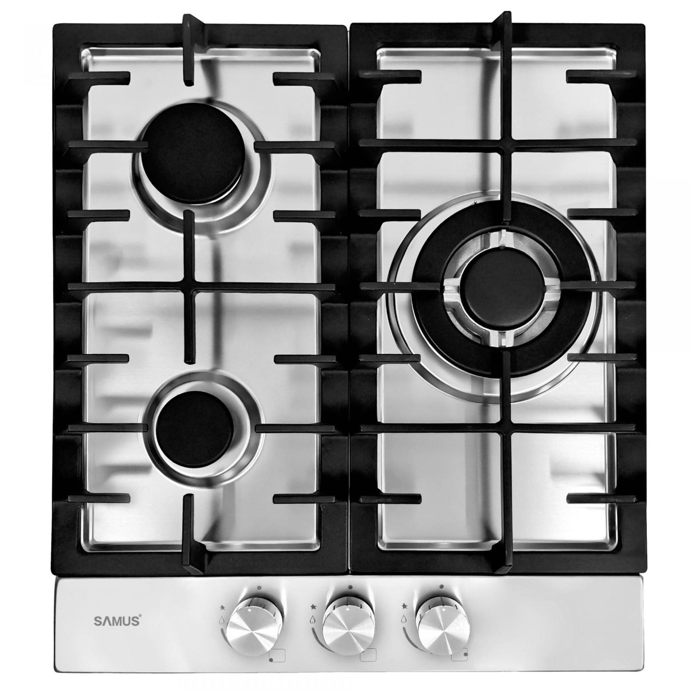 Samus Pachet built in Pachet Built-In Samus SCE458GTXV + PSG-43SX1 | Cuptor 47L + Plita Gaz 45cm, Clasa A, Inox